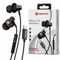 USB Type-C Wired Earphones with Mic – Extra Bass Stereo Sound, In-Ear Headphones for Music & Calls