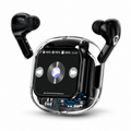 Wireless Bluetooth 5.3 Earbuds with Touch Screen Case, HiFi Sound, Fast Charging & Transparent Design