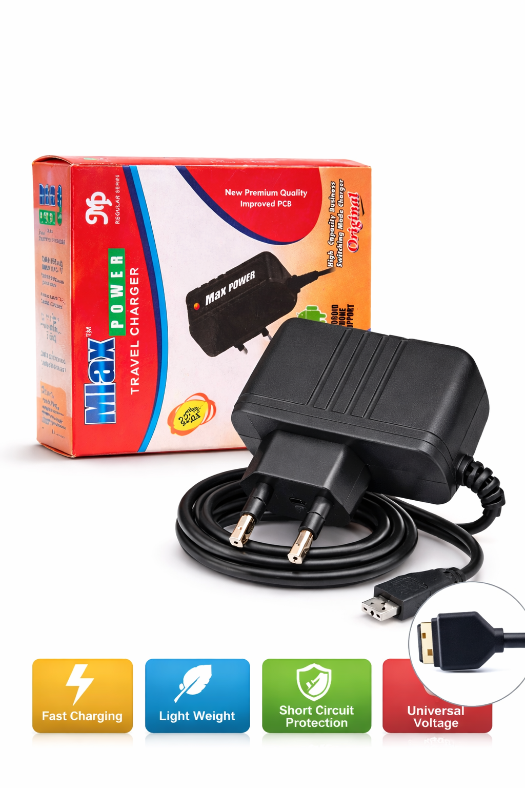 Max Power 30W Fast Charging Travel Adapter – Universal High-Speed USB Charger