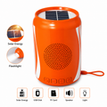 Portable Solar Bluetooth Speaker with LED Light & Flashlight (Wireless Outdoor Speaker)