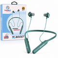 Wireless Neckband Earphones with Bluetooth 5.0, Deep Bass, Up to 20 Hours Playtime, Type-C Fast Charging, Built-in Mic (Green)