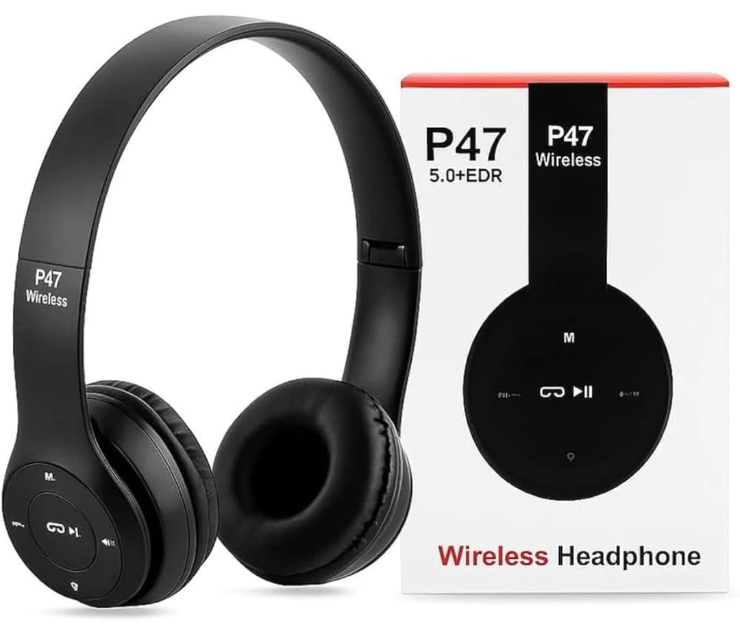 Multifunctional Wireless Bluetooth Headphones with FM Radio & 3.5mm AUX Support